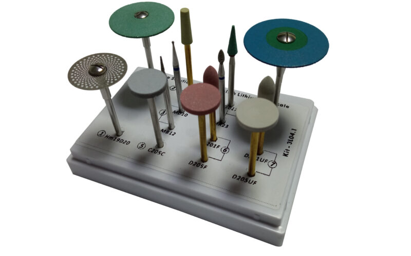 burs kit for ceramic restoration adjustment